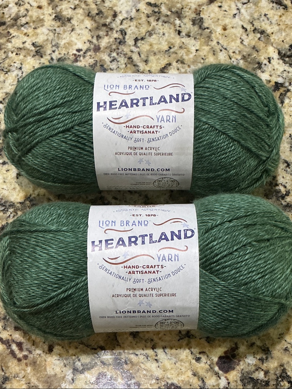 Lion Brand Heartland Yarn in Rocky Mountains - 2 Skeins